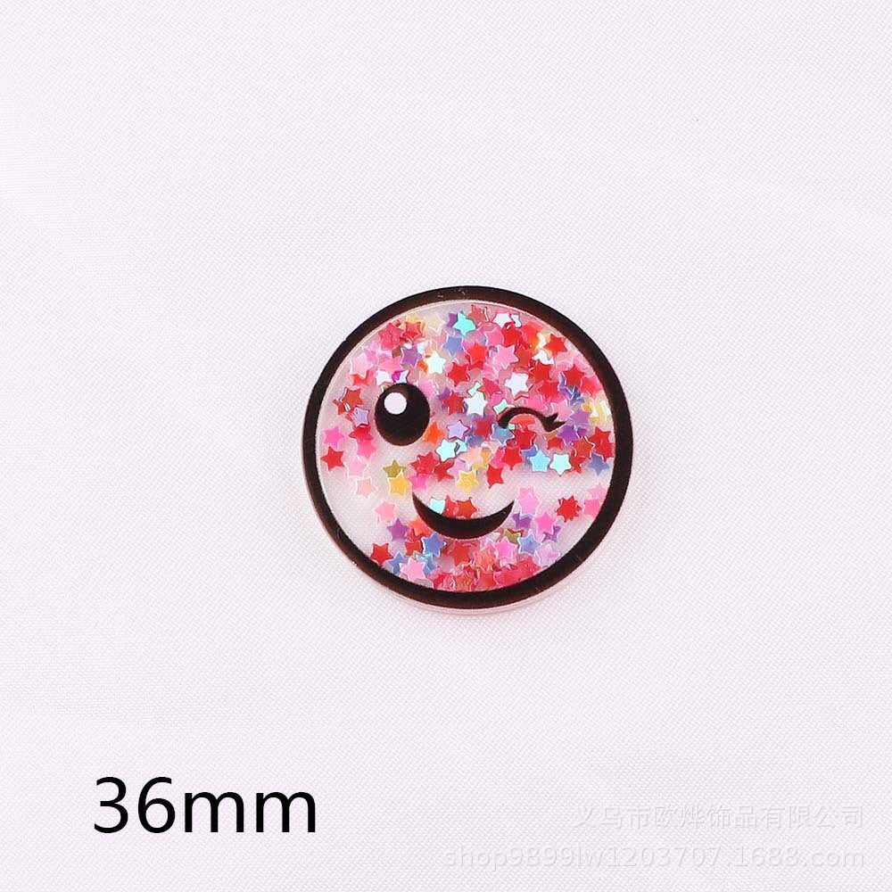 Wholesale 10PCS FlatBack Medical Clothes Quicksand Acrylic Bag Pin Patch DIY Accessories